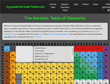 Tablet Screenshot of dynamicperiodictable.com